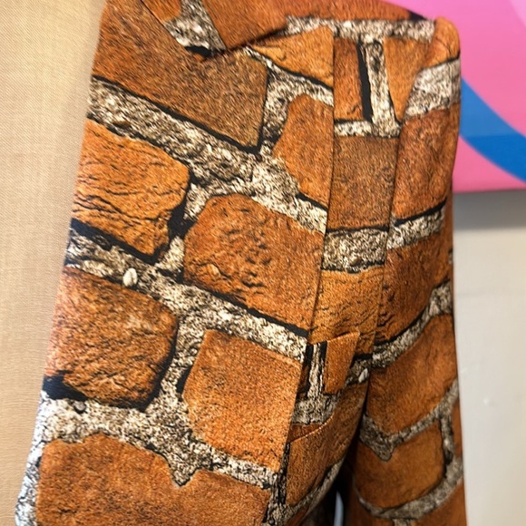 Moschino Rust Gray Brick Blazer Jacket The Nanny - Picture 3 of 12